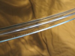 Pyrex Replacement Lid Roundish Rectangular with Crescent Handle ID: C 624