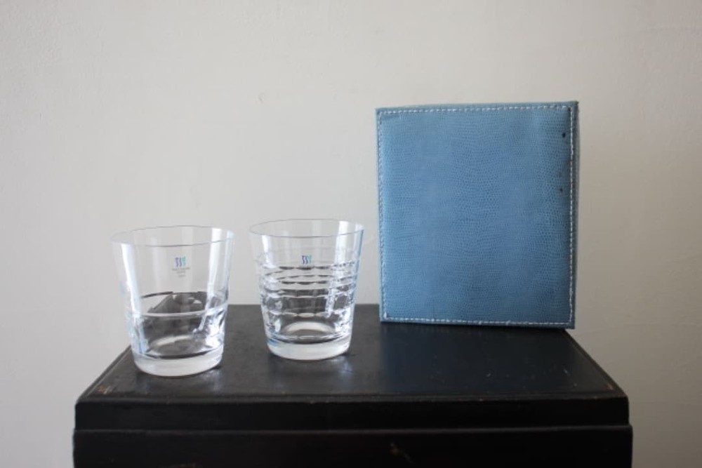 TOYO-SASAKI GLASS Rock Glass 2pcs set 9.5×8.5cm/3.74×3.34″ TOYO-SASAKI GLASS