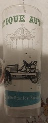 Lot Of 8 Antique Autos Drinking Glasses Vintage