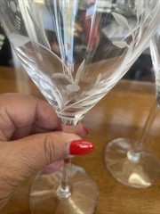 Set Of 2 Lenox Opal Innocence Wine Glasses 9 1/2” Excellent