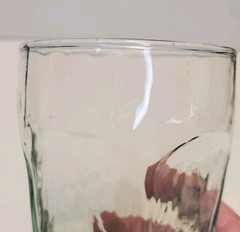 Set of 4 Libbey Chivalry Spanish Green Glasses 5.25″ Vintage Textured Tumblers