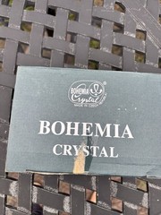 Beautiful Bohemia Czech Republic Lead Crystal Vodka Shot Glasses Set Of 6