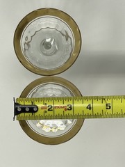 Tiffin Franciscan RAMBLER ROSE Lot 2 Champagne & 1 Cordial Gold Rim VNTG Glass