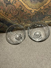 Vintage Iittala Finland Tapio Wirkkala Crystal Sherry Aperitif Glass Set Of 2