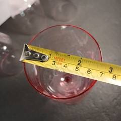 RARE Fostoria SILHOUETTE PINK 2Pc Set Imperfect Elegant Glass 7″ Wine Stems