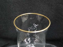 Lenox Intrigue Crystal, Gold Trim: Wine Glass, 6 3/8″, Reduced Price