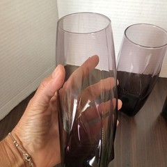 VTG Set of 4 Libbey Imperial Plum Glasses Tumblers Iced Tea 16 oz