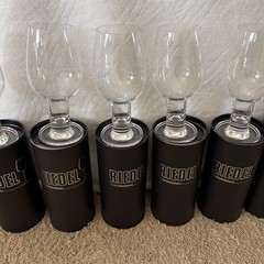 RIEDEL VINUM HOLLOW STEM TASTING GLASSES, Crystal, 6 7/8″, 9 Oz, Austria, 6 pcs