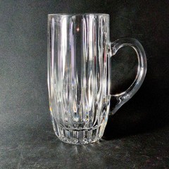 MIKASA PARK LANE BEER STEIN MUG, Cut Lead Crystal, 7″, Made In GERMANY