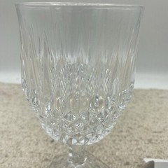 Fostoria Crystal Stratton Pattern Water Goblet 6 1/2″ HEAVY & BEAUTIFUL