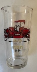 Antique Classic American Cars Tumbler Glasses Set Of 4 Hazel Atlas Vintage