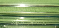 4 SIGNED Val St Lambert MCM Crystal ASHTRAY Triangular Tricorne ESTATE