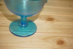 Stretch Glass Fenton? Celeste Blue (6) Sherbet or Champagne Glasses, 3 1/2″ S13