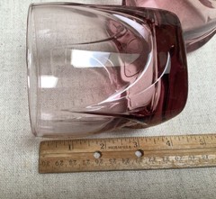 VTG Set of 4 Libbey Old Fashioned Imperial Plum Whiskey Glasses Tumblers 8 oz