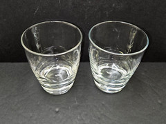 2 Bormioli Rocco Luna Double Old Fashioned Glass Tumblers DOF Controlled Bubble