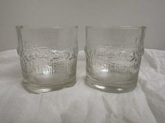 2 Iittala Finland Tapio Wirkkala NIVA Double Old Fashioned Glasses Rocks Whiskey