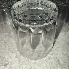 Vintage Arcoroc Whiskey Scotch Low Ball Clear Cut Glasses Set Of Four France