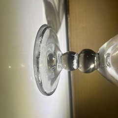 Vintage J Preziosi Lavorato A Mano Made in Italy Wine Glass Goblet Gold Trim