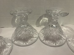 4 Shannon By Godinger Dublin Crystal Martini Glasses Goblets