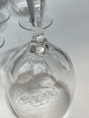 Lot 4 SPODE Sonata Cut Crystal Wine Glasses Glass 6.75″ Marked