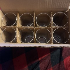 Vintage Gold Rimmed Highball Glasses With K Monogram Set Of 8