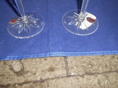 WATERFORD CASED CRYSTAL SNOW CRYSTALS RUBY FLUTES – SET OF 2 – NEW IN BOX