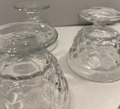 Fostoria Crystal Glass American Sundae Parfait Cups Set Of 4 American Clear Mint