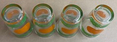 Vintage Hazel Atlas Orange Juice Glasses Set Of Four