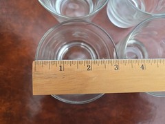 Vintage Tumblers Etched Circles And Bands – MCM- Art Deco – Set Of 4
