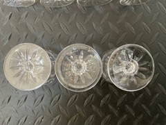 Lot of 8 Edinburgh Crystal Glasses Asst Sizes Scotland No Box Free Shipping