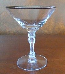 Tiffin Montclair Platinum Trim #17651 Stem Champagne Sherbet(s)