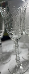 Rock Sharpe Normandy, Stem 3005, Cut Florals: Water Goblet mint!