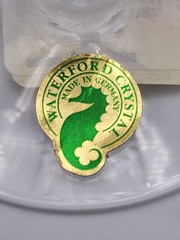 Waterford Grenville Gold Wine Glass 8″ Tall Ireland New with Tags