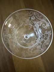 Cambridge Chantilly Etch 6.25″ Cocktail /Sherry Stemware Glass, Martha Stem