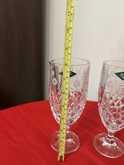 SHANNON CRYSTAL DESIGNS OF IRELAND – HAND CRAFTED LEAD CRYSTAL GOBLETS(set of 2)