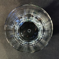 WILLIAM YEOWARD DOUBLE OLD FASHIONED GLASS, Cut Lead Crystal, 3 1/2″, ENGLAND