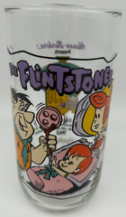 Highball Cups~Flintstones Hardees Glasses~1991~The Blessed Event