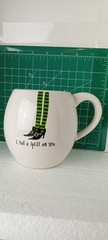 Rae Dunn Mug I Put A Spell On You Witch Halloween Artisan Collection Magenta