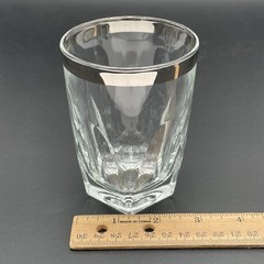 Vintage Silver Band Mid Century Modern Glasses YOU CHOOSE