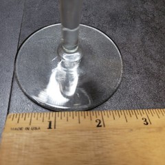 Vintage Libbey Stemmed Wine Glasses Golden Foliage