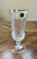 Iced Tea Glasses “Aurea Gold” By Royal Crystal Rock Set Of 6 Made In Italy