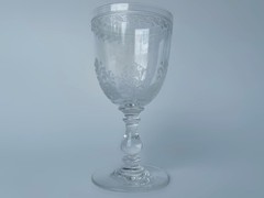 Antique Wine Glass Stemware Vintage Russian Imperial Factory