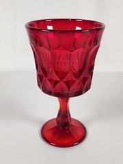 Vtg Perspective Noritake Ruby Red Cadmium 6.5 in Drinking Glass Goblet Set of 6