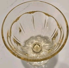 Vintage Honey Yellow Noritake Provincial Water Goblet 5 1/2 Inches Tall
