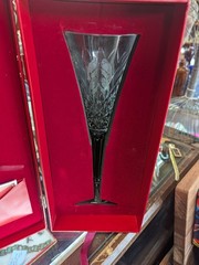 Waterford Crystal Four Calling Birds Flute with Charm In Original Box