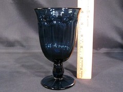 Noritake Provincial Colonial Dark Blue Iced Tea Glasses Set of 4