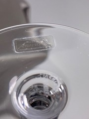 Saint Louis Bubbles Cobalt Blue Crystal Champagne Flute Signed France 9.25″