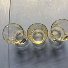 Welcome Friends Drink – Anchor Hocking Drinking glasses – 1988 Set of 3