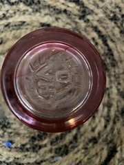 Kosta Boda UHV Ulrica Hydman Vallien Pink and White Swirl Tumblers, Set of 4l