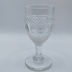 1914 EAPG Indiana Glass Co No 30 (OMN) Cordial Glass Set of 2 AKA Dew & Raindrop